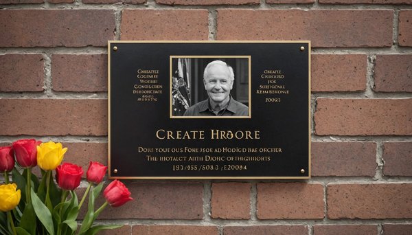 Créez une plaque funéraire sur mesure pour un hommage personnel